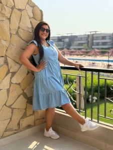 Short Ruffle Sleeve Short Jeans Dress - Image 3
