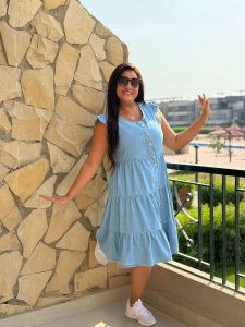 Short Ruffle Sleeve Short Jeans Dress - Image 2