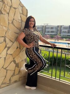 Tiger & Black Set Two Pieces Short Sleeve Top & Wide Leg Pants