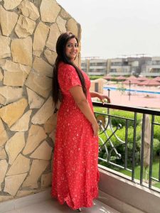Short Sleeve Colorful Long Dress - Image 11