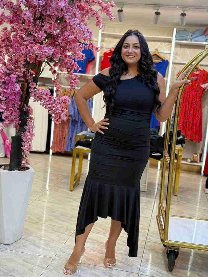 Sleeveless Plain Color Dress - Image 7