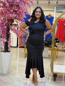 Sleeveless Plain Color Dress - Image 5