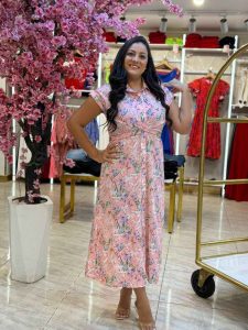 Sleeveless Colorful Long Dress - Image 14