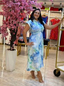 Sleeveless Colorful Long Dress - Image 13