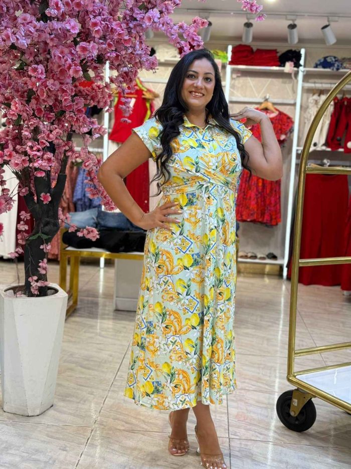 Sleeveless Colorful Long Dress - Image 5