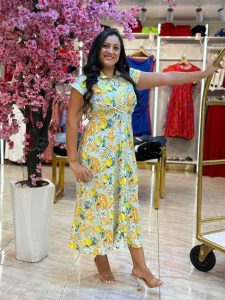 Sleeveless Colorful Long Dress - Image 4