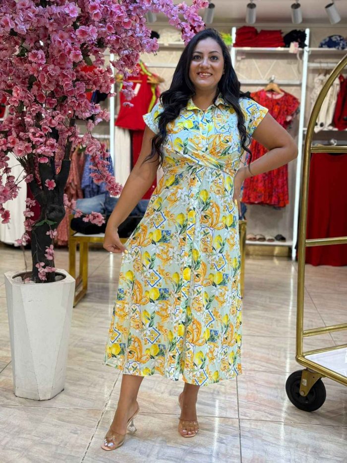 Sleeveless Colorful Long Dress - Image 2