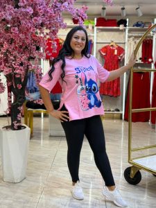Plain Color Short Sleeve Stitch T-shirt