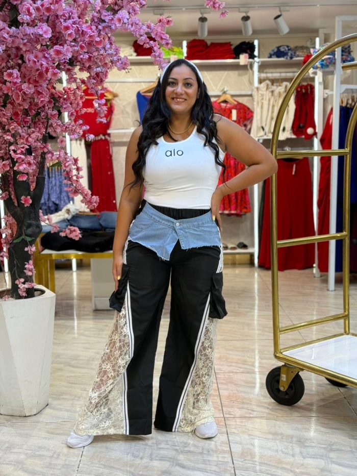 Black Wide Leg Jeans Wiest - Image 4