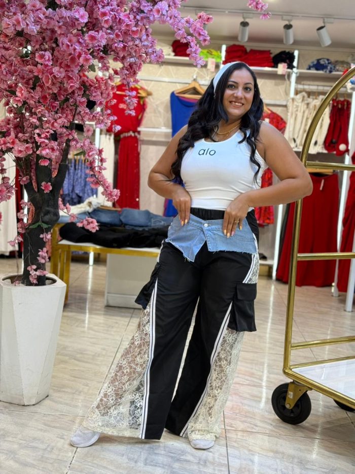 Black Wide Leg Jeans Wiest - Image 3
