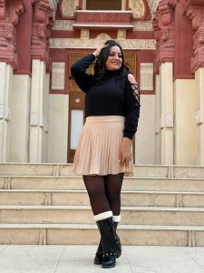 ⁦جيبة قصيرة لون سادة بيليسيه⁩ - الصورة ⁦4⁩