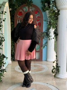 ⁦جيبة قصيرة لون سادة بيليسيه⁩ - الصورة ⁦8⁩