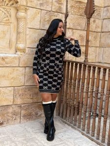 ⁦فستان قصير كم طويل GG⁩ - الصورة ⁦10⁩