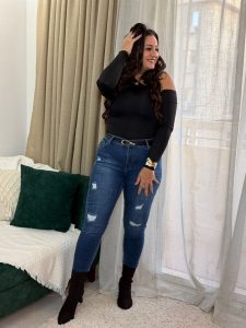 ⁦Skinny Cutting Jeans Pants⁩ - الصورة ⁦3⁩