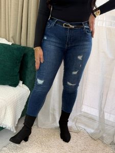 ⁦Skinny Cutting Jeans Pants⁩ - الصورة ⁦4⁩
