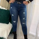 Skinny Cutting Jeans Pants