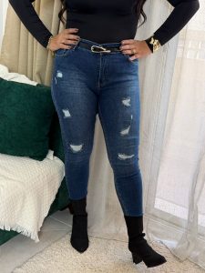 Skinny Cutting Jeans Pants