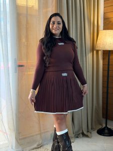 Set Two Pieces miu miu Long Sleeve Top & Short Skirt - Image 8