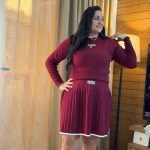 Set Two Pieces miu miu Long Sleeve Top & Short Skirt