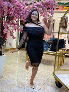 Plain Color One Shoulder Tulle Dress - Image 6