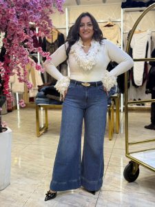 ⁦بنطلون جينز رجل واسعة⁩ - الصورة ⁦2⁩