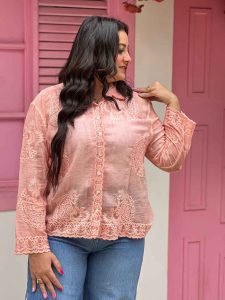 Long Sleeve Plaid Chemise