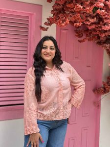 Long Sleeve Plaid Chemise - Image 2