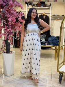 Sleeveless Plaid Long Dress - Image 2