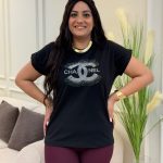 Black Oversized CHANNEL T-shirt