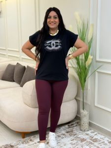 Black Oversized CHANNEL T-shirt - Image 3