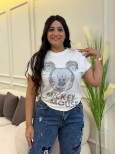 ⁦Short Sleeve Oversized Mickey T-shirt⁩ - الصورة ⁦2⁩