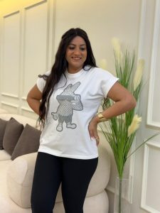 Oversized T-shirt with a Rabbit Design