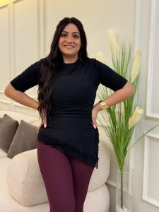 ⁦Short Sleeve Plain Color Top⁩ - الصورة ⁦6⁩