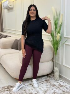 ⁦Short Sleeve Plain Color Top⁩ - الصورة ⁦10⁩