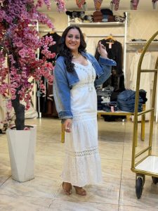 ⁦Long Sleeve Front Zipper Short Jeans Jacket⁩ - الصورة ⁦3⁩