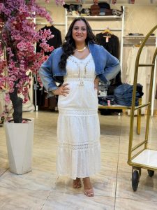 ⁦Long Sleeve Front Zipper Short Jeans Jacket⁩ - الصورة ⁦4⁩