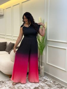 Wide Leg Color Gradient Pants - Image 4