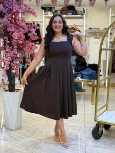 Sleeveless Plain Color Long Dress - Image 7