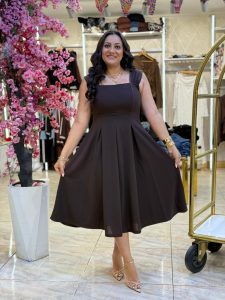 Sleeveless Plain Color Long Dress - Image 5