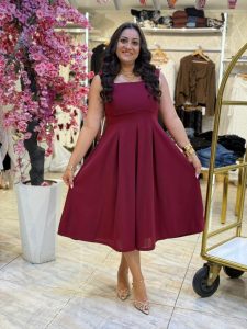 Sleeveless Plain Color Long Dress - Image 10