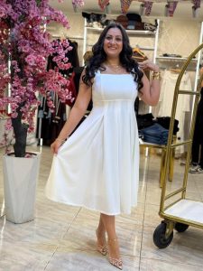 Sleeveless Plain Color Long Dress - Image 11