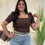 Plain Color Short Sleeve Top