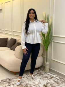 Plain Color Long Sleeve Chemise - Image 7