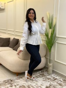 Plain Color Long Sleeve Chemise - Image 8