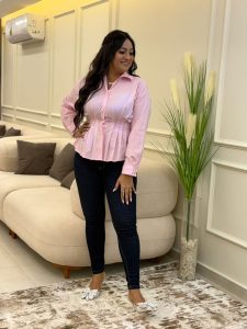 Plain Color Long Sleeve Chemise - Image 3