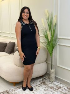 Plain Color Sleeveless Dress - Image 2