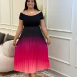 Sleeveless Long Gradient Dress