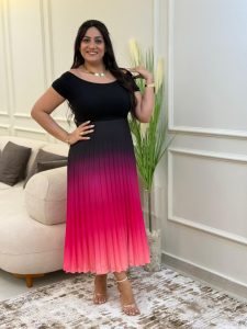 Sleeveless Long Gradient Dress - Image 2