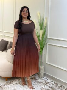 Sleeveless Long Gradient Dress - Image 5