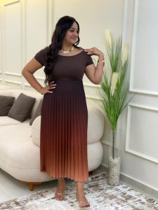 Sleeveless Long Gradient Dress - Image 4